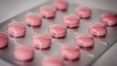 pink round medication pill