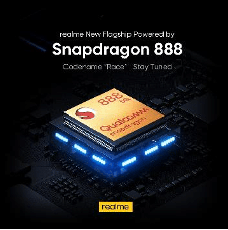 realme Race será uno de los primeros smartphones impulsados por el nuevo Snapdragon 888